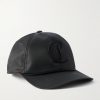 Mooncrest AC Logo-Embroidered Leather-Trimmed Nylon-Twill Baseball Cap Mooncrest AC Logo-Embroidered Leather-Trimmed Nylon-Twill Baseball Cap