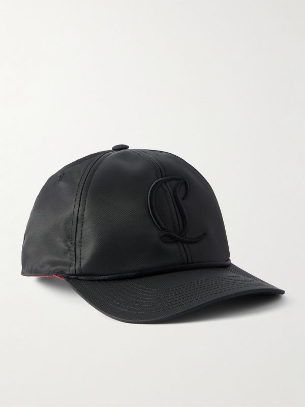 Mooncrest AC Logo-Embroidered Leather-Trimmed Nylon-Twill Baseball Cap Mooncrest AC Logo-Embroidered Leather-Trimmed Nylon-Twill Baseball Cap