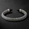 Spear 50 Flex Sterling Silver Onyx Cuff - BK