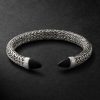Spear 50 Flex Sterling Silver Onyx Cuff