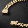 Rhodium-Plated 14-Karat Gold Chain Bracelet - BK Rhodium-Plated 14-Karat Gold Chain Bracelet - BK