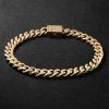 Rhodium-Plated 14-Karat Gold Chain Bracelet Rhodium-Plated 14-Karat Gold Chain Bracelet