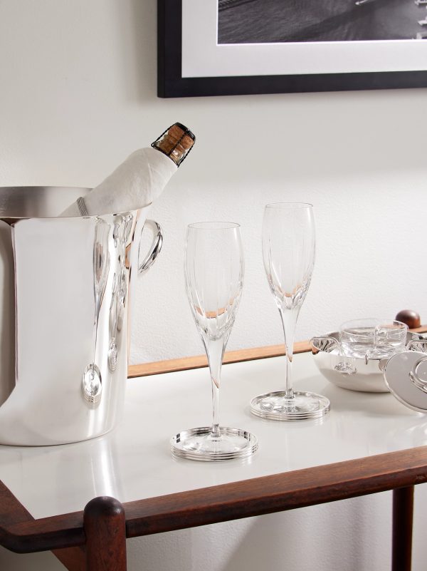 Iriana Set of Two Crystal Champagne Flutes - OU Iriana Set of Two Crystal Champagne Flutes - OU