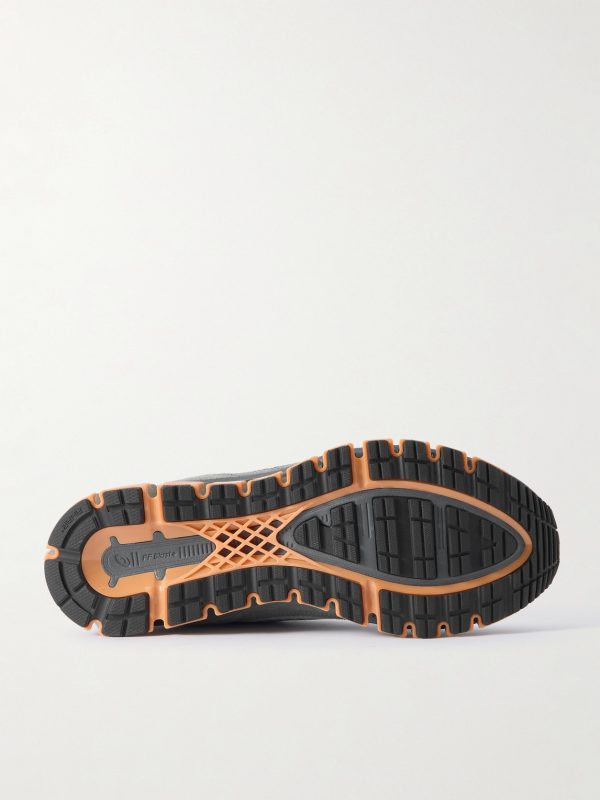 GEL-QUANTUM 360 1 AMP Suede and Rubber-Trimmed Mesh Sneakers - E1 GEL-QUANTUM 360 1 AMP Suede and Rubber-Trimmed Mesh Sneakers - E1