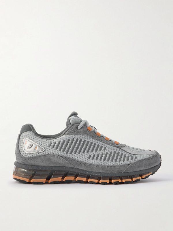GEL-QUANTUM 360 1 AMP Suede and Rubber-Trimmed Mesh Sneakers GEL-QUANTUM 360 1 AMP Suede and Rubber-Trimmed Mesh Sneakers