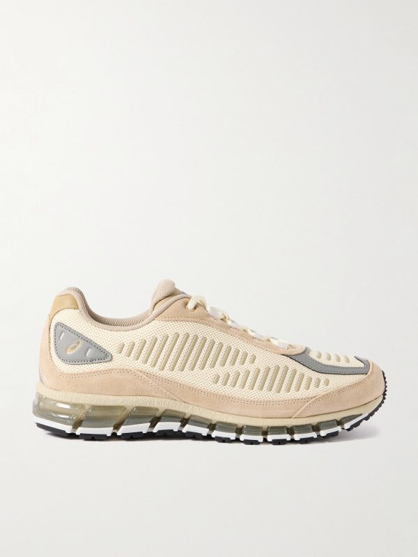 GEL-QUANTUM 360 1 AMP Suede and Rubber-Trimmed Mesh Sneakers