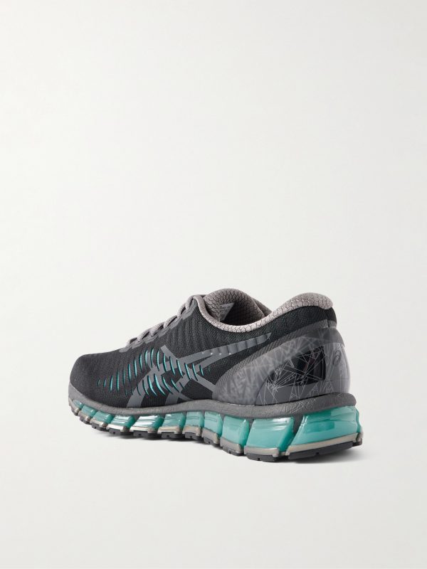 GEL-QUANTUM 360 I Rubber-Trimmed Mesh-Jacquard Sneakers - BK