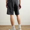 Day-Namic Straight-Leg Belted Logo-Appliquéd Shell Shorts - BK