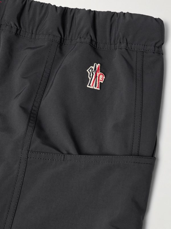 Day-Namic Straight-Leg Belted Logo-Appliquéd Shell Shorts - CU