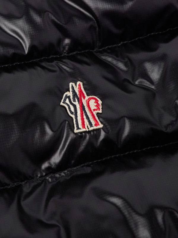 Logo-Appliquéd Mesh-Trimmed Quilted Ripstop and Stretch-Jersey Down Gilet - CU Logo-Appliquéd Mesh-Trimmed Quilted Ripstop and Stretch-Jersey Down Gilet - CU