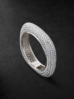 18-Karat White Gold Diamond Ring