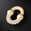 Umlaut Half 18-Karat Gold Diamond Pendant Umlaut Half 18-Karat Gold Diamond Pendant
