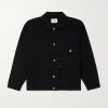 Embroidered Cotton-Seersucker Trucker Jacket