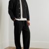 Embroidered Cotton-Seersucker Trucker Jacket - OU