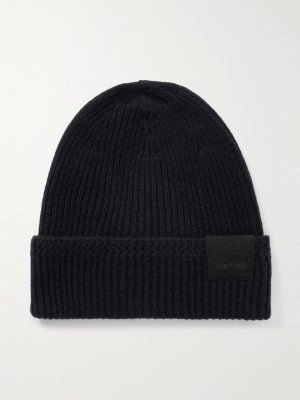 Logo-Appliquéd Ribbed Cashmere Beanie Logo-Appliquéd Ribbed Cashmere Beanie