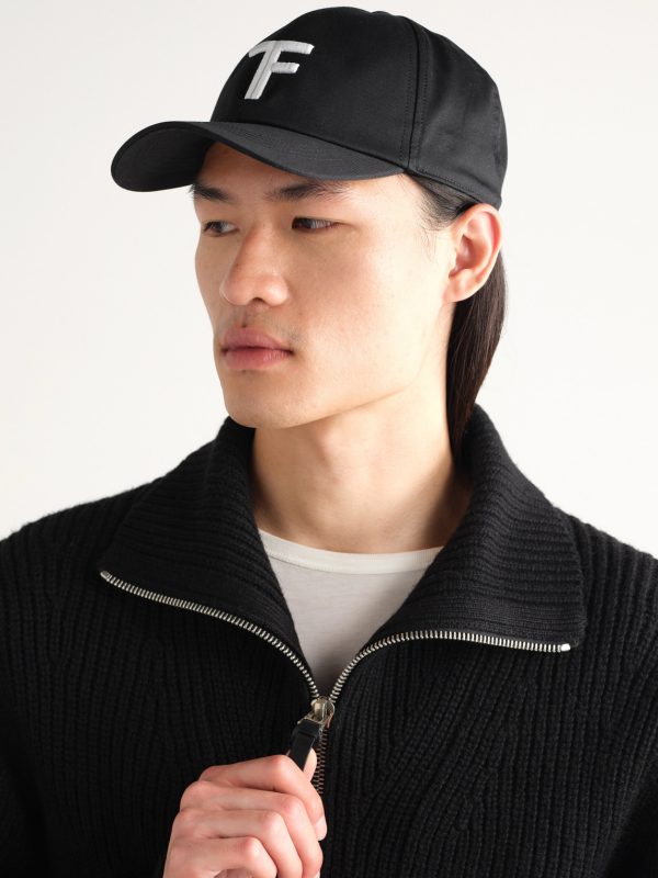 Logo-Embroidered Leather-Trimmed Cotton-Twill Baseball Cap - OU Logo-Embroidered Leather-Trimmed Cotton-Twill Baseball Cap - OU