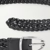 2.5cm Woven Leather Belt - CU 2.5cm Woven Leather Belt - CU