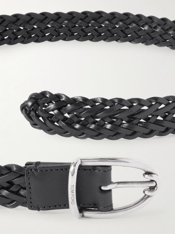 2.5cm Woven Leather Belt - CU 2.5cm Woven Leather Belt - CU