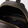 Suede-Trimmed Full-Grain Leather Backpack - E1