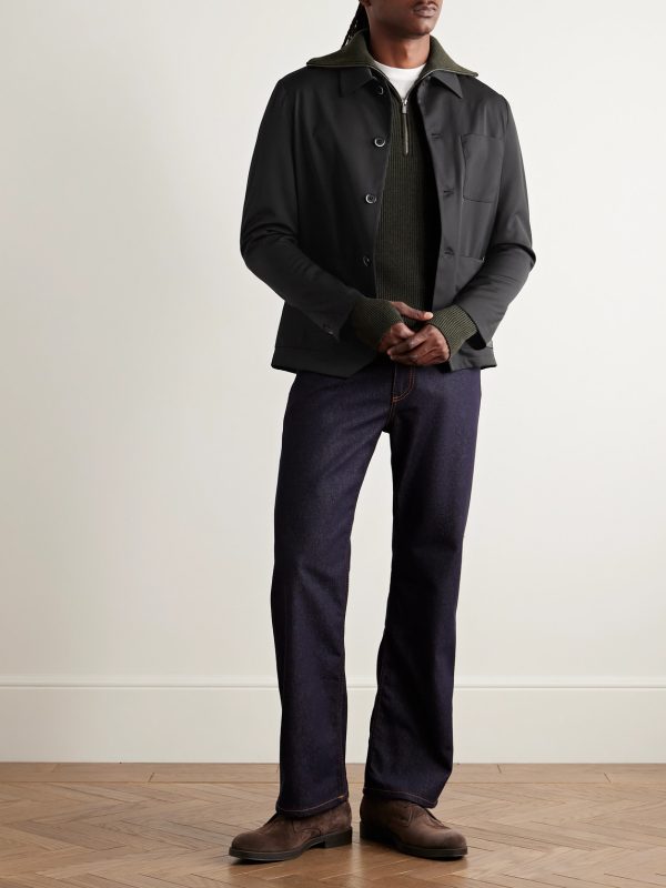 Visal Virgin Wool-Blend Twill Overshirt - OU Visal Virgin Wool-Blend Twill Overshirt - OU
