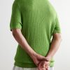 Joaquim Ribbed Cotton-Blend Polo Shirt - BK Joaquim Ribbed Cotton-Blend Polo Shirt - BK