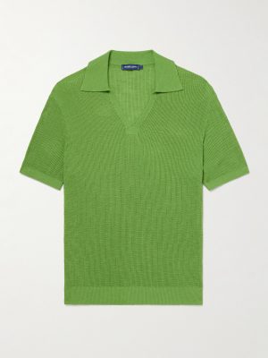 Joaquim Ribbed Cotton-Blend Polo Shirt