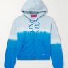 Daily Embroidered Tie-Dyed Cotton-Blend Jersey Zip-Up Hoodie Daily Embroidered Tie-Dyed Cotton-Blend Jersey Zip-Up Hoodie
