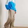 Daily Embroidered Tie-Dyed Cotton-Blend Jersey Zip-Up Hoodie - OU Daily Embroidered Tie-Dyed Cotton-Blend Jersey Zip-Up Hoodie - OU
