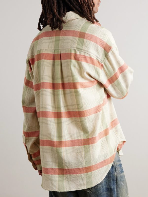 Checked Cashmere and Wool-Blend Shirt - BK