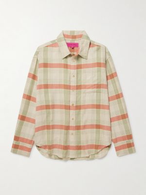 Checked Cashmere and Wool-Blend Shirt