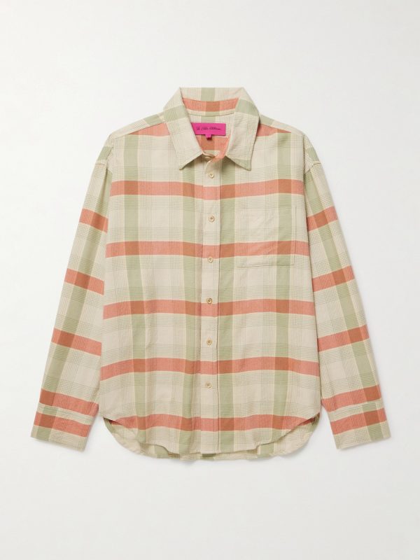 Checked Cashmere and Wool-Blend Shirt