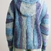 Tasselled Striped Crocheted Organic Cotton Hoodie - BK Tasselled Striped Crocheted Organic Cotton Hoodie - BK