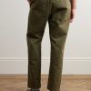 Bativoga Straight-Leg Cotton-Blend Poplin Trousers - BK Bativoga Straight-Leg Cotton-Blend Poplin Trousers - BK