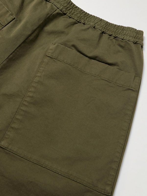 Bativoga Straight-Leg Cotton-Blend Poplin Trousers - CU Bativoga Straight-Leg Cotton-Blend Poplin Trousers - CU