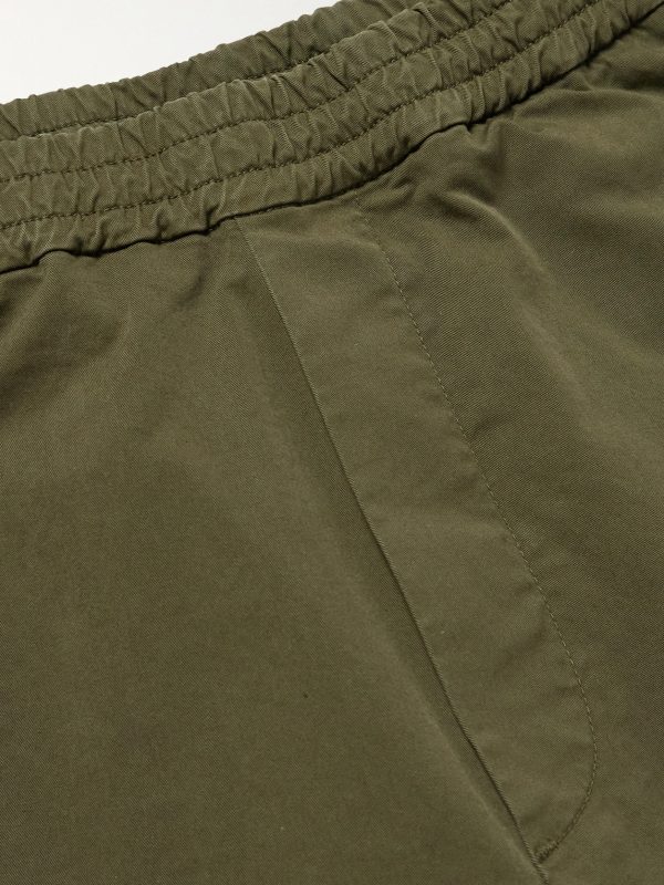 Bativoga Straight-Leg Cotton-Blend Poplin Trousers - E1 Bativoga Straight-Leg Cotton-Blend Poplin Trousers - E1