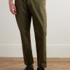 Bativoga Straight-Leg Cotton-Blend Poplin Trousers - FR Bativoga Straight-Leg Cotton-Blend Poplin Trousers - FR