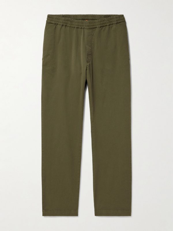 Bativoga Straight-Leg Cotton-Blend Poplin Trousers Bativoga Straight-Leg Cotton-Blend Poplin Trousers