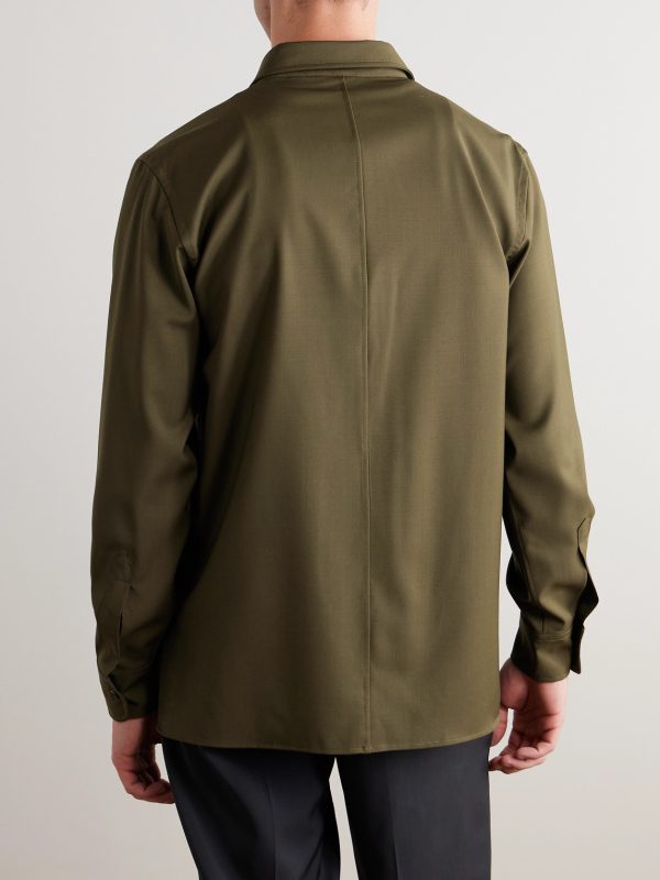 Den Virgin Wool Shirt - BK Den Virgin Wool Shirt - BK