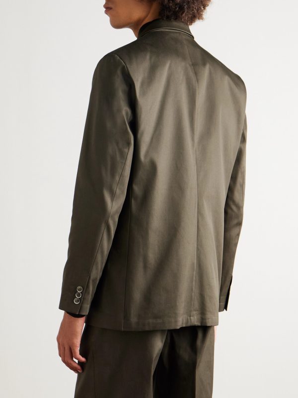 Cotton-Twill Suit Jacket - BK Cotton-Twill Suit Jacket - BK