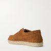 Rodolfo Jute-Trimmed Suede Derby Shoes - BK