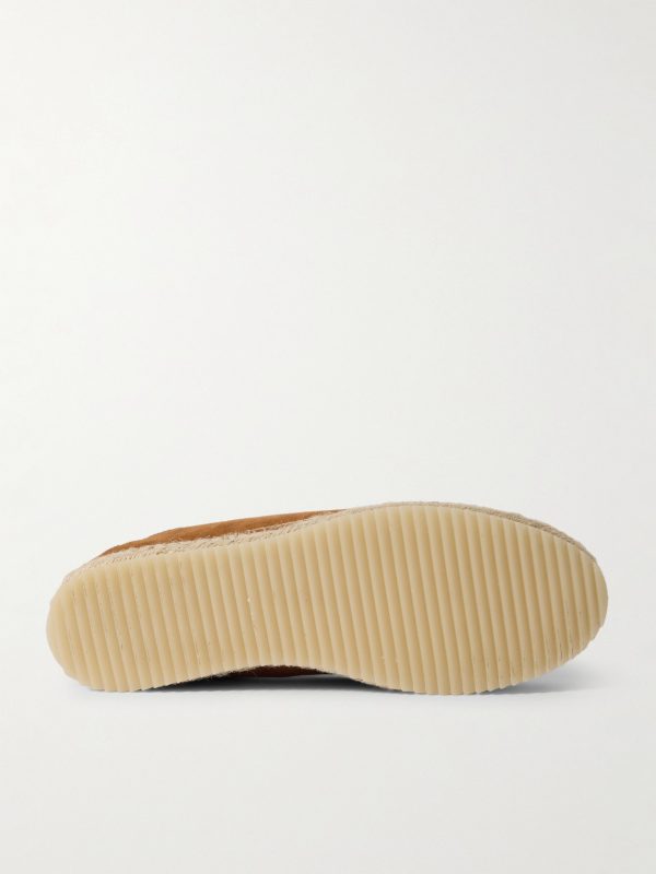 Rodolfo Jute-Trimmed Suede Derby Shoes - E1