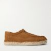 Rodolfo Jute-Trimmed Suede Derby Shoes