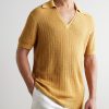 Joaquim Ribbed Cotton-Blend Polo Shirt - FR Joaquim Ribbed Cotton-Blend Polo Shirt - FR