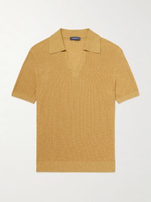 Joaquim Ribbed Cotton-Blend Polo Shirt