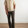 Angelo Camp-Collar Linen Shirt - OU Angelo Camp-Collar Linen Shirt - OU