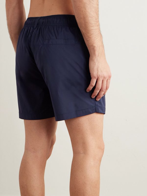 Salvador Straight-Leg Mid-Length Recycled Swim Shorts - BK Salvador Straight-Leg Mid-Length Recycled Swim Shorts - BK