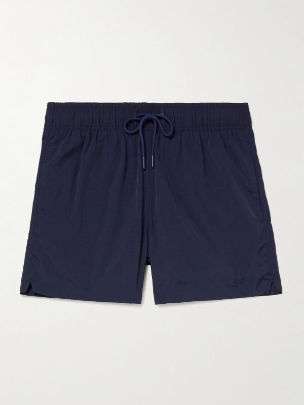 Salvador Straight-Leg Mid-Length Recycled Swim Shorts Salvador Straight-Leg Mid-Length Recycled Swim Shorts