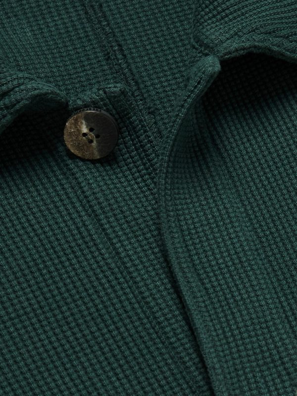 Preto Waffle-Knit Cotton Overshirt - CU Preto Waffle-Knit Cotton Overshirt - CU