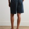 Sergio Straight-Leg Lyocell, Linen and Cotton-Blend Shorts - BK Sergio Straight-Leg Lyocell, Linen and Cotton-Blend Shorts - BK