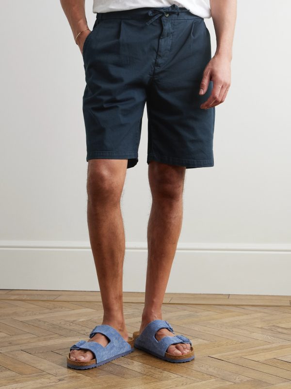Sergio Straight-Leg Lyocell, Linen and Cotton-Blend Shorts - FR Sergio Straight-Leg Lyocell, Linen and Cotton-Blend Shorts - FR